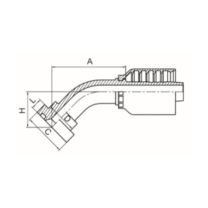 45°SAE 法兰3000PSI 45°SAE 法兰3000PSI