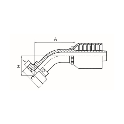 45°SAE 法兰3000PSI 45°SAE 法兰3000PSI