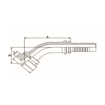 45°SAE 法兰 3000PSI ISO 12151-3-SAE J516 45°SAE 法兰 3000PSI ISO 12151-3-SAE J516